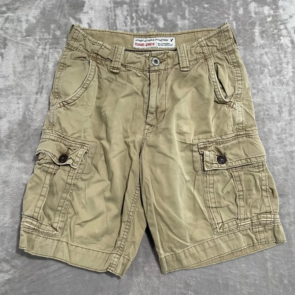 American Eagle Outfitters Other - American Eagle Shorts Mens 28 Beige Khaki Cargo Classic Length Utility Outdoor